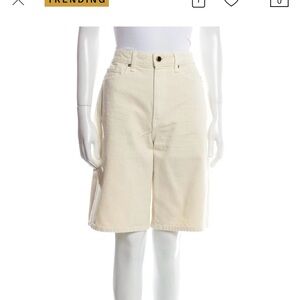 KHAITE Off-White Women's Bermuda Shorts